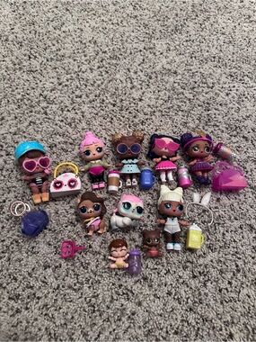 LOL Surprise Doll Lot - Assorted Colors (Pink, Purple, Blue, White, Brown)